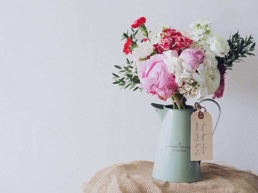 Inred med blommor